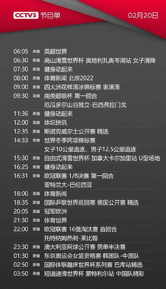 CCTV's five program lists (CCTV's five program lists are watched live and online)